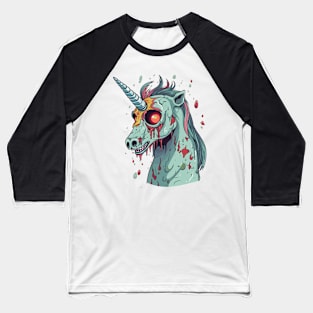 Zombie Unicorn Apocalypse Baseball T-Shirt